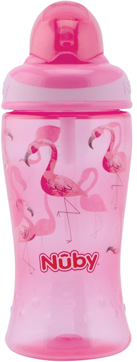 NUBY Flip-it Cup kubek niekapek ze słomką 12 m+ 360 ml – zdjęcie produktu 2