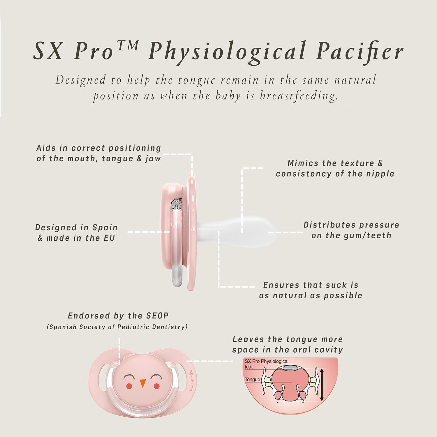SUAVINEX PREMIUM cumi 6–18 hónapos korig, szilikon, SX PRO