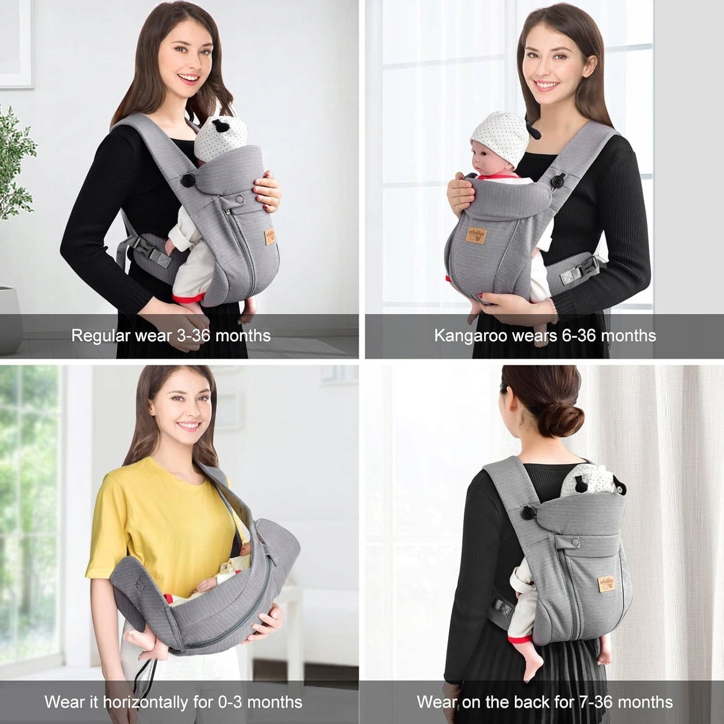 VRBABIES marsupiu ergonomic