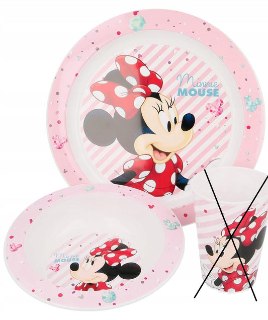 DISNEY Minnie Mouse children's crockery set