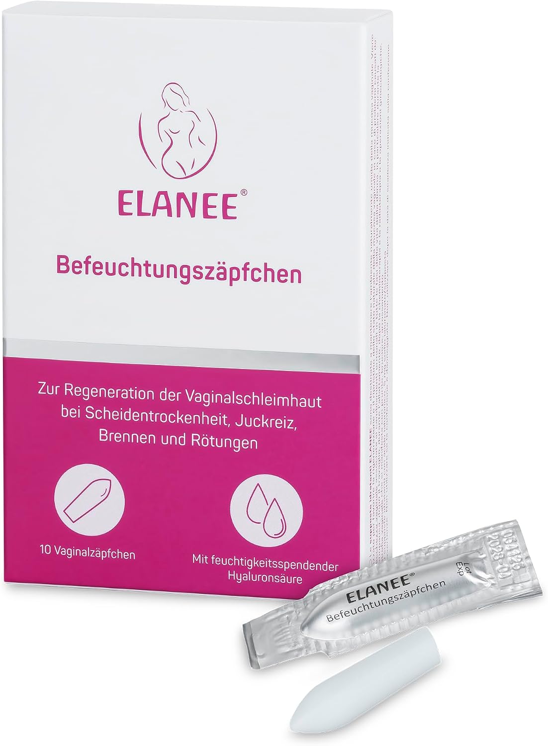ELANEE globule vaginale hidratante fără hormoni x10