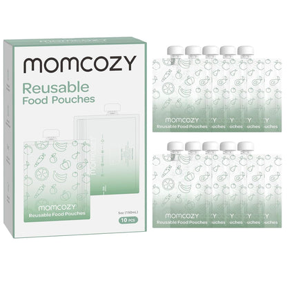 MOMCOZY Beutel Püree Quetschbeutel 10 Stück 200ml