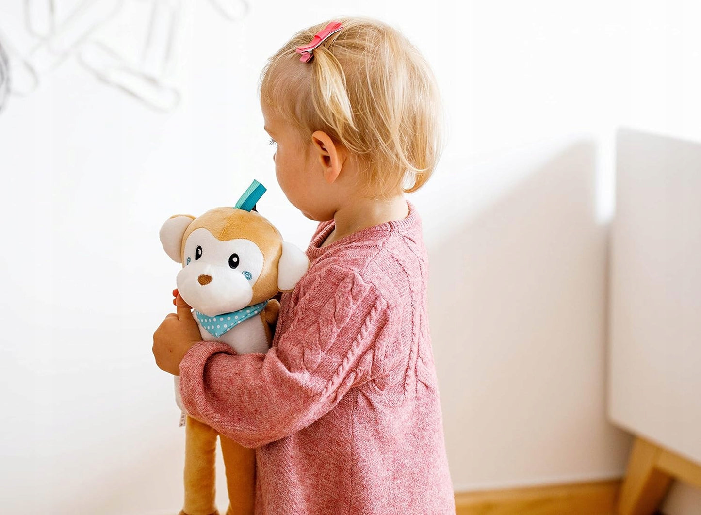 INNOGIO GIO-881 plyšová hračka so svetielkom a 10 zvukmi OPICA LUCY 35 cm