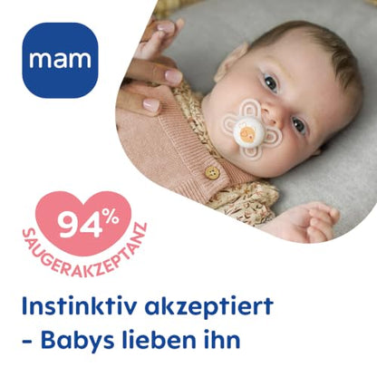 MAM Perfect Start πιπίλα σιλικόνης 0-2m x2