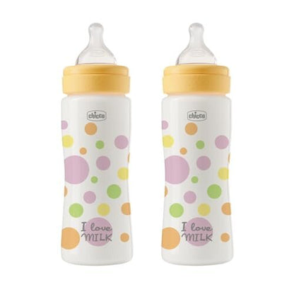 CHICCO Perfect Easy biberoane 330 ml flux rapid 2 buc.