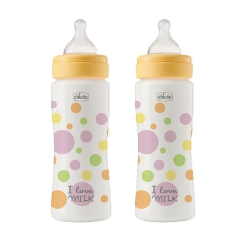 CHICCO Perfect Easy μπιμπερό 330 ml γρήγορη ροή 2 τεμ.