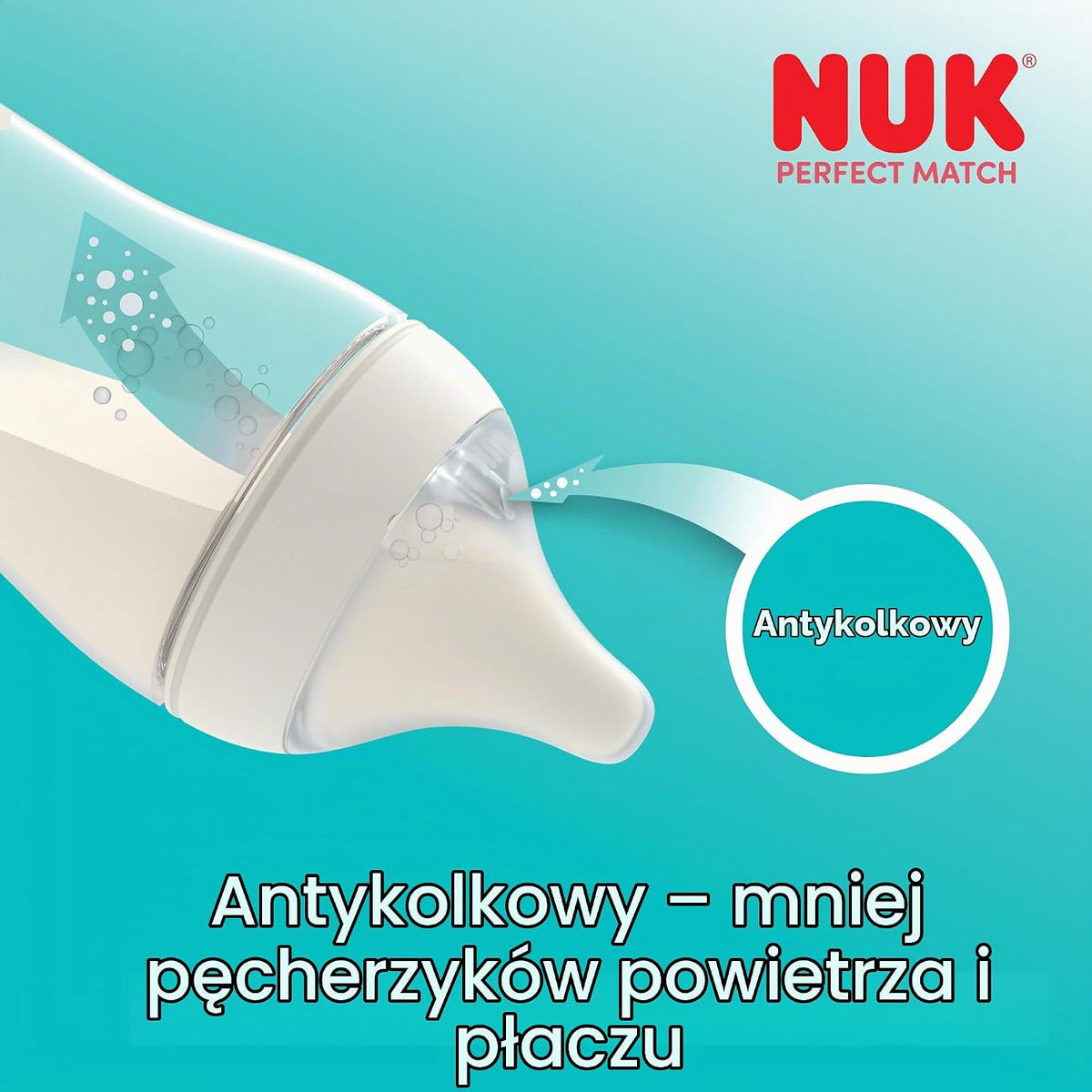 NUK Perfect Match biberon anticolici 150 ml de la 0 luni Oițe