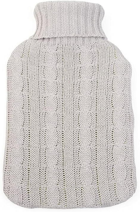 GRUNSPECHT gumijasti termofor za vodo 2 litra + bombažna prevleka 20 x 33 cm