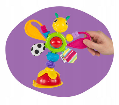 LAMAZE zabawka sensoryczna grzechotka z przyssawką 6m+