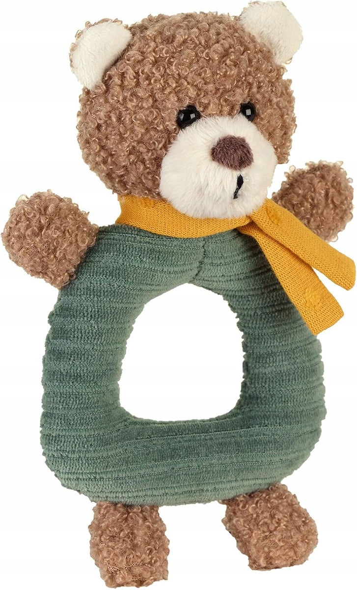 STERNTALER bavlnené hryzadlo s hrkálkou MEDVEĎ BEN, 17 cm