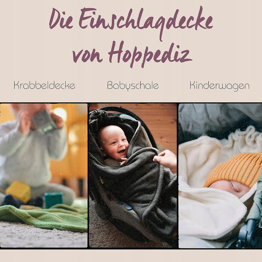 HOPPEDIZ otulacz kocyk do fotelika 3 i 5 punktowe pasy POLAROWY – zdjęcie produktu 2