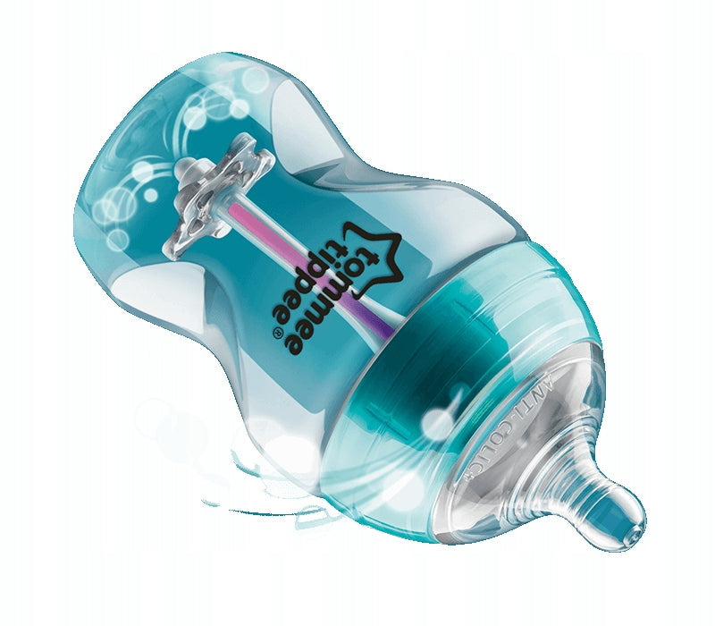 TOMMEE TIPPEE zestaw startowy advanced anti-colic 0+ butelka antykolkowa 260 ml z silikonowym smoczkiem
