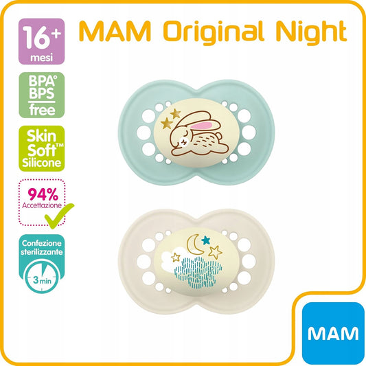 MAM ORIGINAL NIGHT fopspeen x2 16m+