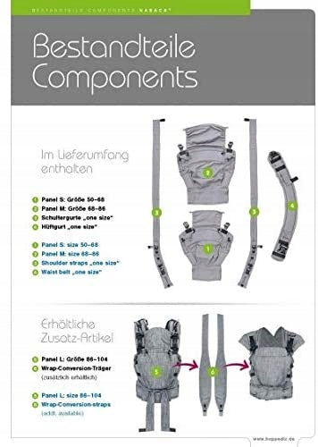 HOPPEDIZ NABACA ergonomikus babahordozó, basic szett