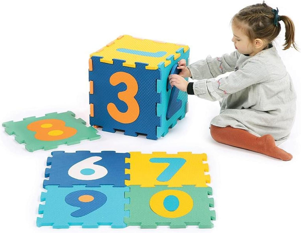 LUDIfolding mat, puzzle 2in1surfaces with different texturesfoam puzzle 90 x 90 cmage 10 m+Post-auction