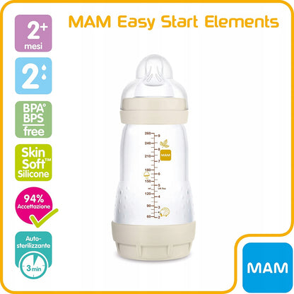 Biberon anticolici MAM Easy Start, 260 ml, 2 luni+