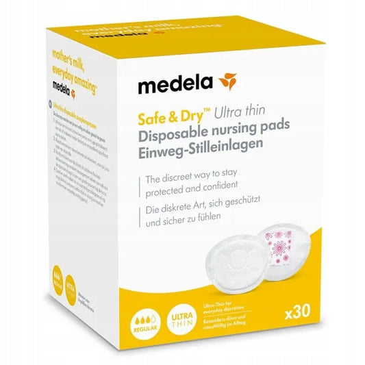 MEDELA Safe&Dry Ultra thin wkładki laktacyjne x60, chłonne wkładki laktacyjne dla mam karmiących