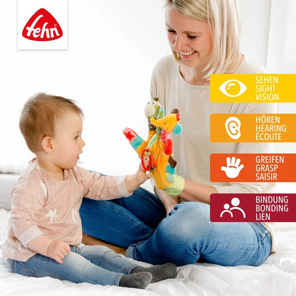Fehn Safari pacynka sensoryczna z grzechotką - zdjęcie 6