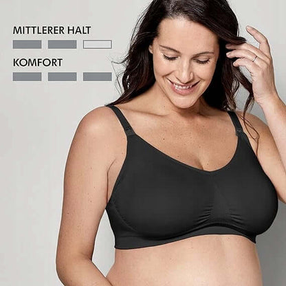MEDELA KEEP COOL ULTRA biustonosz do karmienia bezszwowy M czarny, wygodny i oddychający