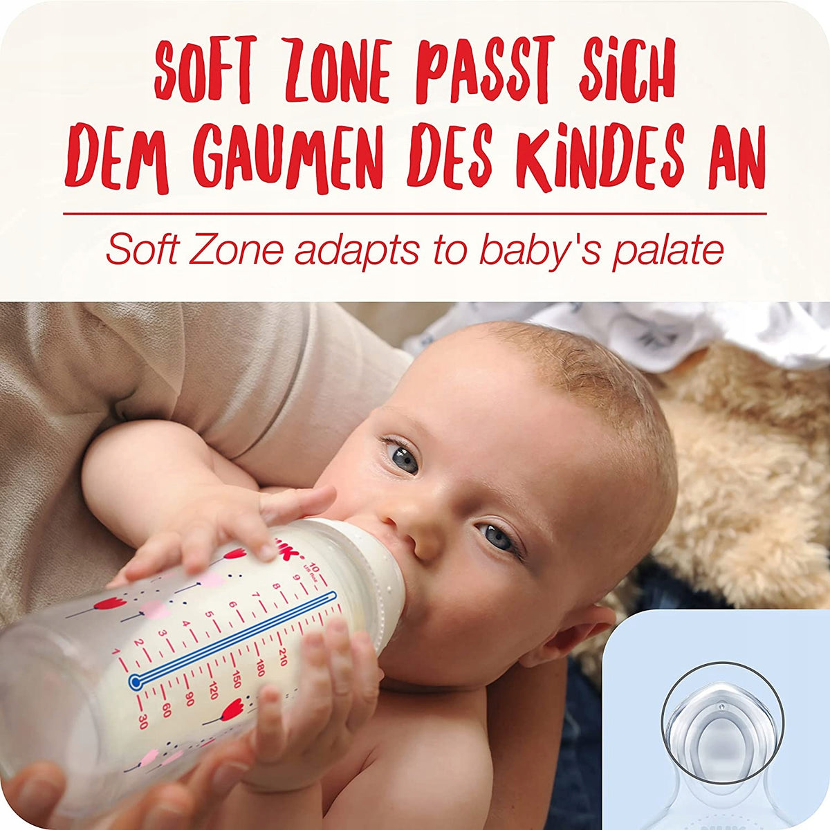 NUK No Colic zestaw butelek 3x 300 ml 0-6 - zdjęcie 5