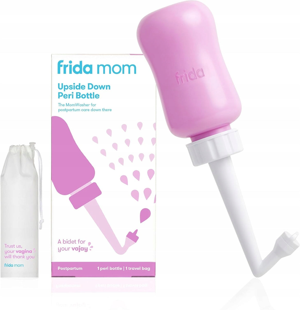 FRIDA Mom fľaša na popôrodnú starostlivosť Peri 295 ml + puzdro