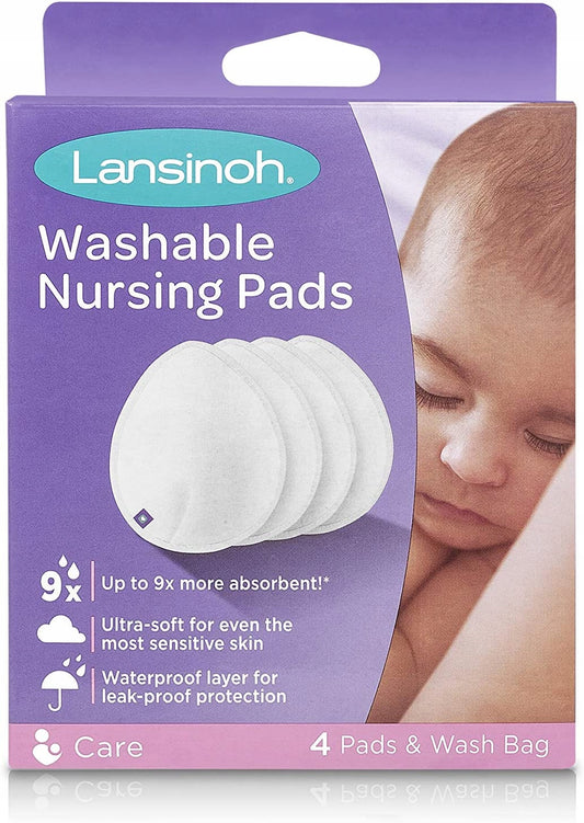 LANSINOH mosható melltartóbetét 4 db+zsák