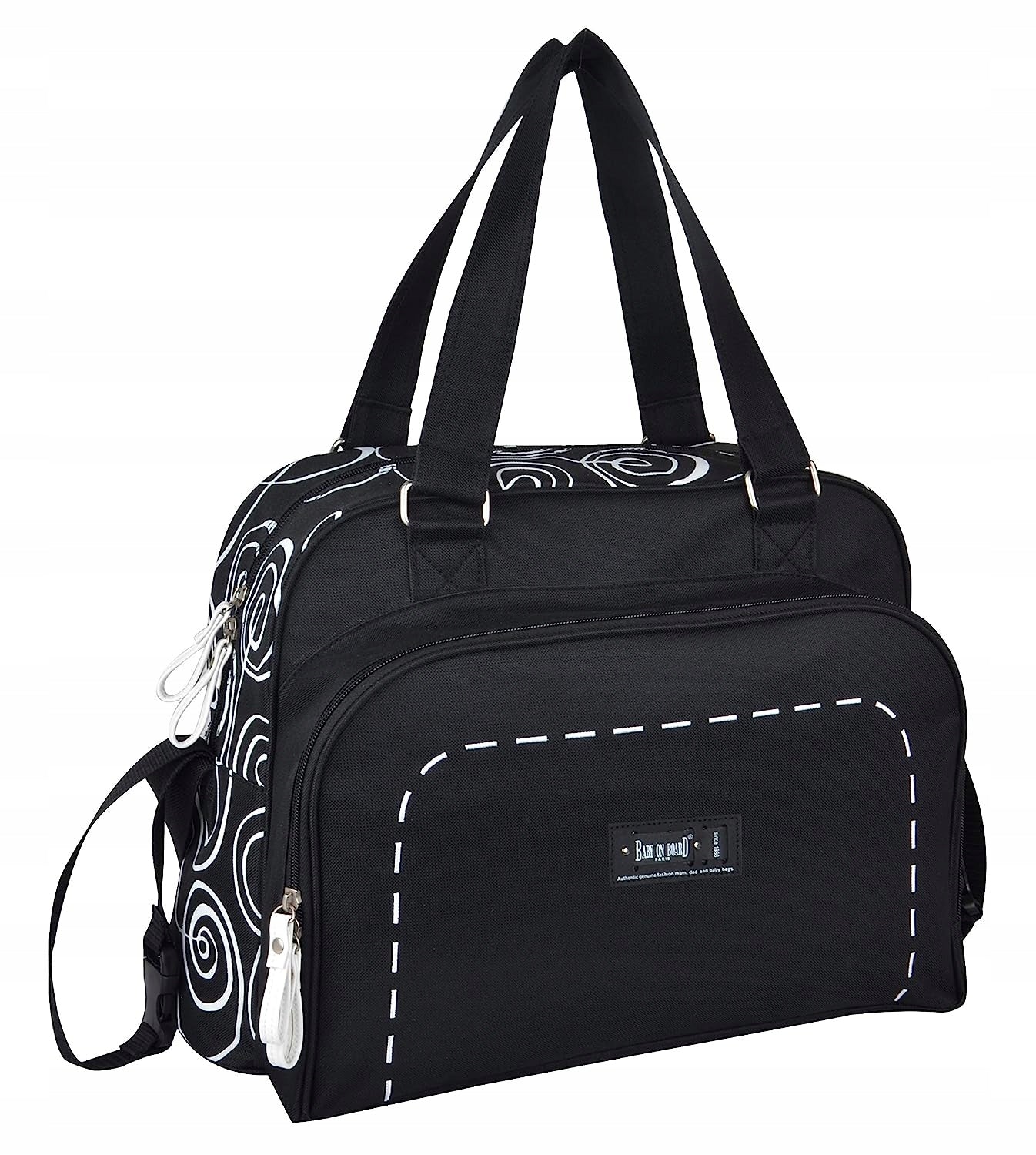 BABY ON BOARD geantă pentru scutece și accesorii SIMPLY SWIRL
