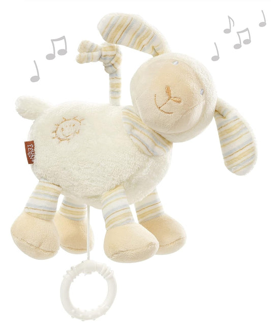 FEHN pluszowa zawieszka z pozytywką OWCA 17 cm kołysanka Brahms'a – zdjęcie produktu 2