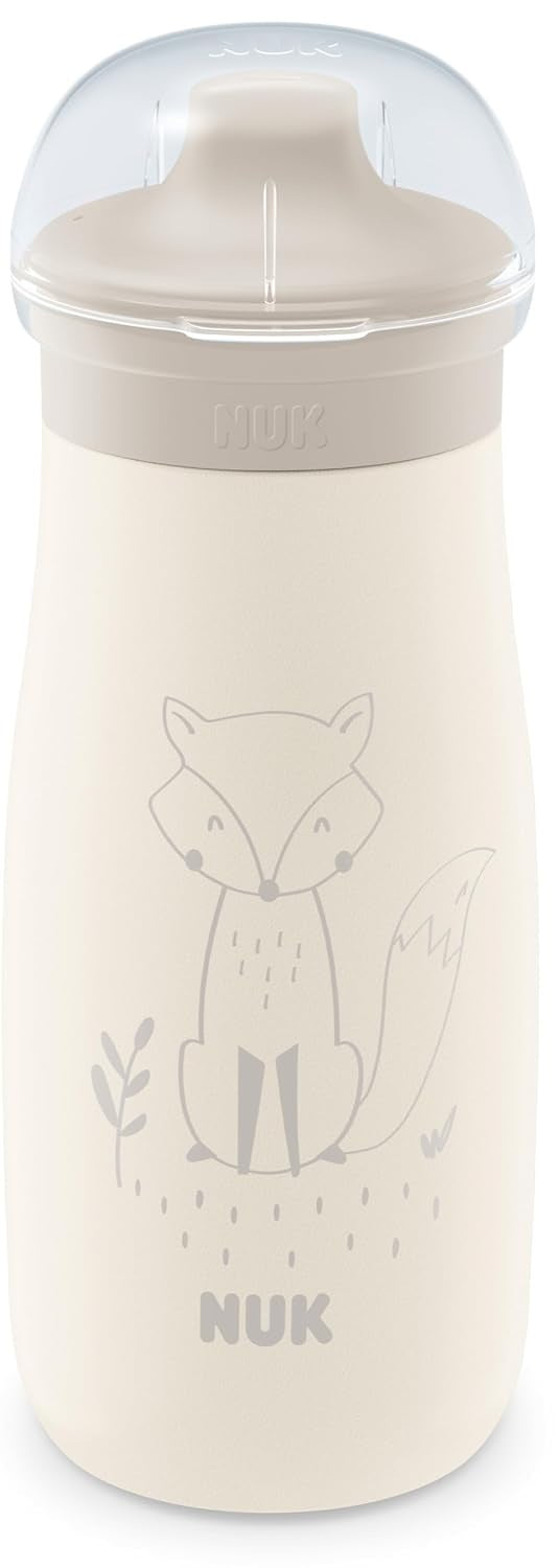 NUK Mini-Me Sip biberão em aço com bocal rígido 300 ml 9 m+ RAPOSA