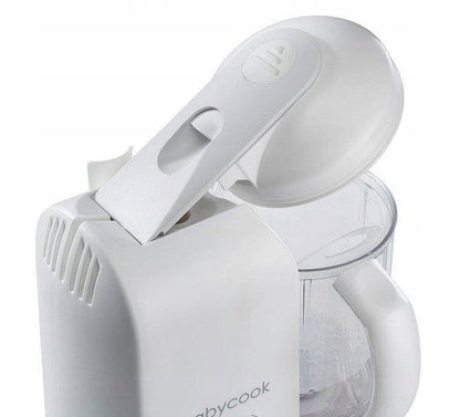 BEABA Babycook ROBOT KUCHENNY 4w1 parowar, mikser, biały baby food maker z przykrywką i dzbankiem