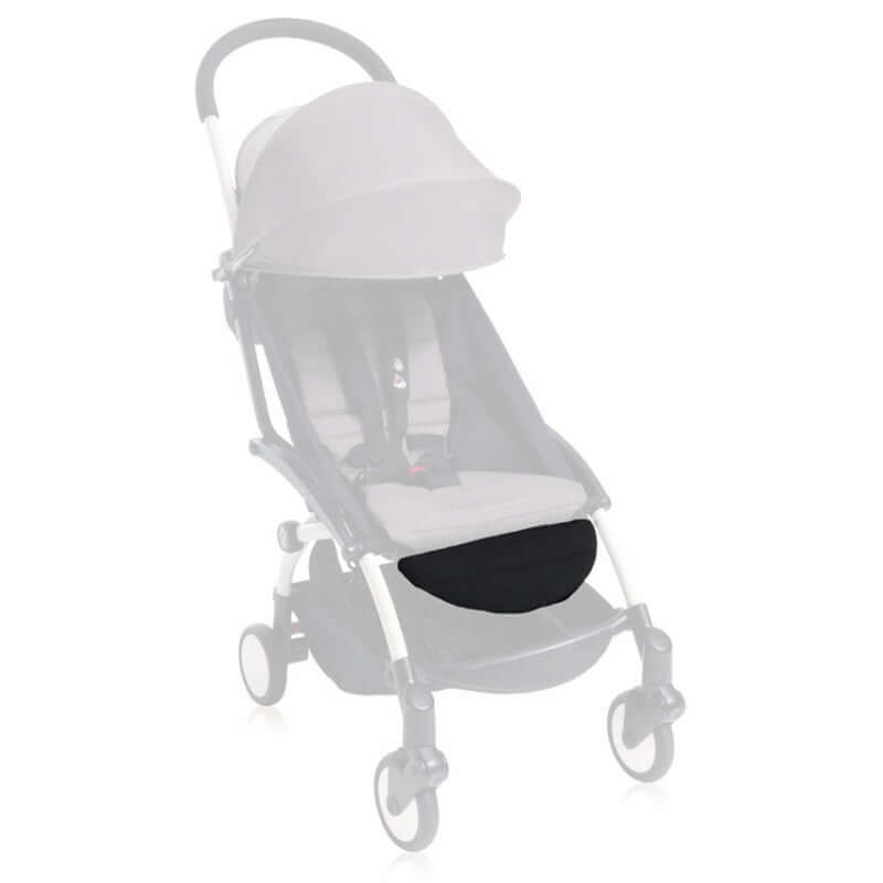 BABYZEN podnóżek do wózka Yoyo, Yoyo +, Yoyo 2, czarny, wygodny i regulowany podnóżek do wózka