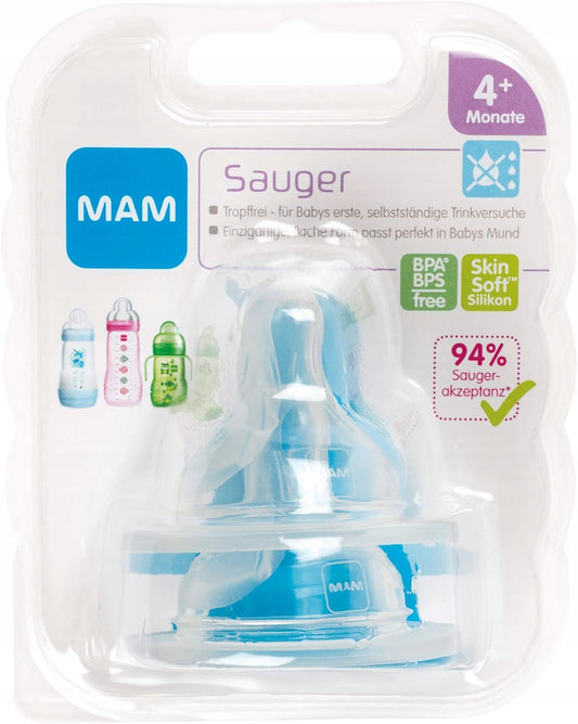 MAM tettarelle per biberon 4 mesi+ x2
