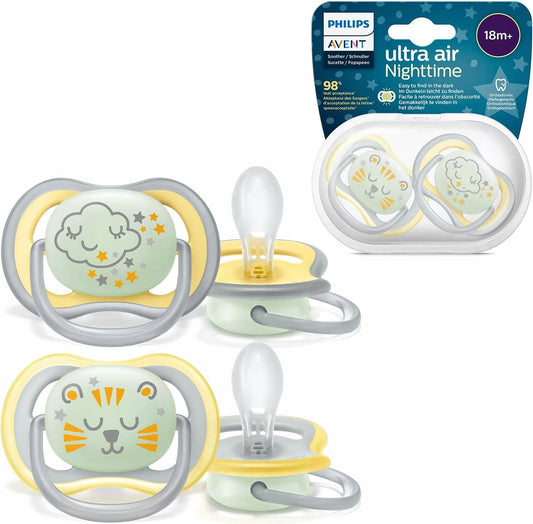 PHILIPS AVENT Ultra Air Night smoczki x 2 18ms+c świecą – zdjęcie produktu 2