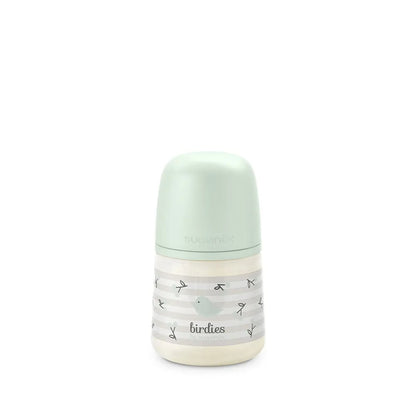Suavinex Birdies SX Pro kojenecká láhev 150 ml mátová 0-6m