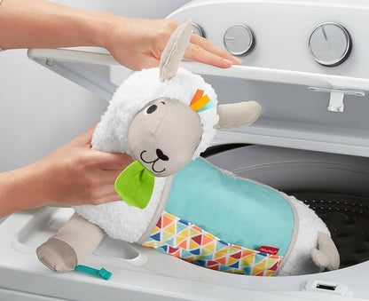 FISHER-PRICE GLK39 Lama do zabawy na brzuszku 34 x 45 cm, miękka lama dla niemowląt do zabawy na brzuszku