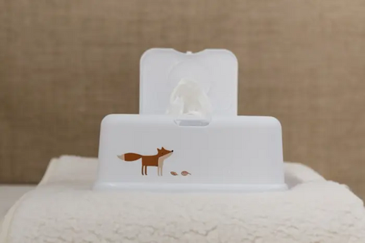 FUNKYBOX vochtige doekjes container met openend deksel 12,5 x 22 x 8,5 cm