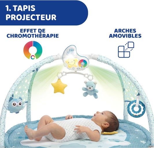 CHICCO Tapis d'éveil Enjoy Colors 3-en-1 + Projecteur