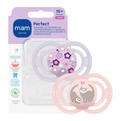 MAM Perfect suzetă de calmare din silicon 16m+ x2