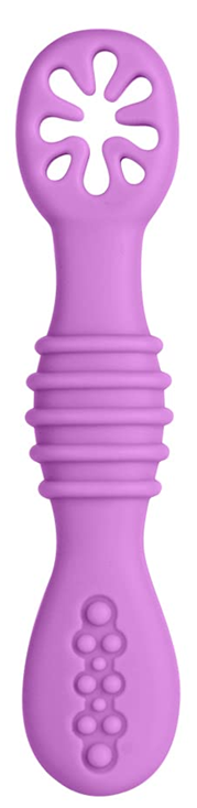VICLOON Sticky Spoon silikonová lžička 2,5 x 10 cm 4 m+ fialová