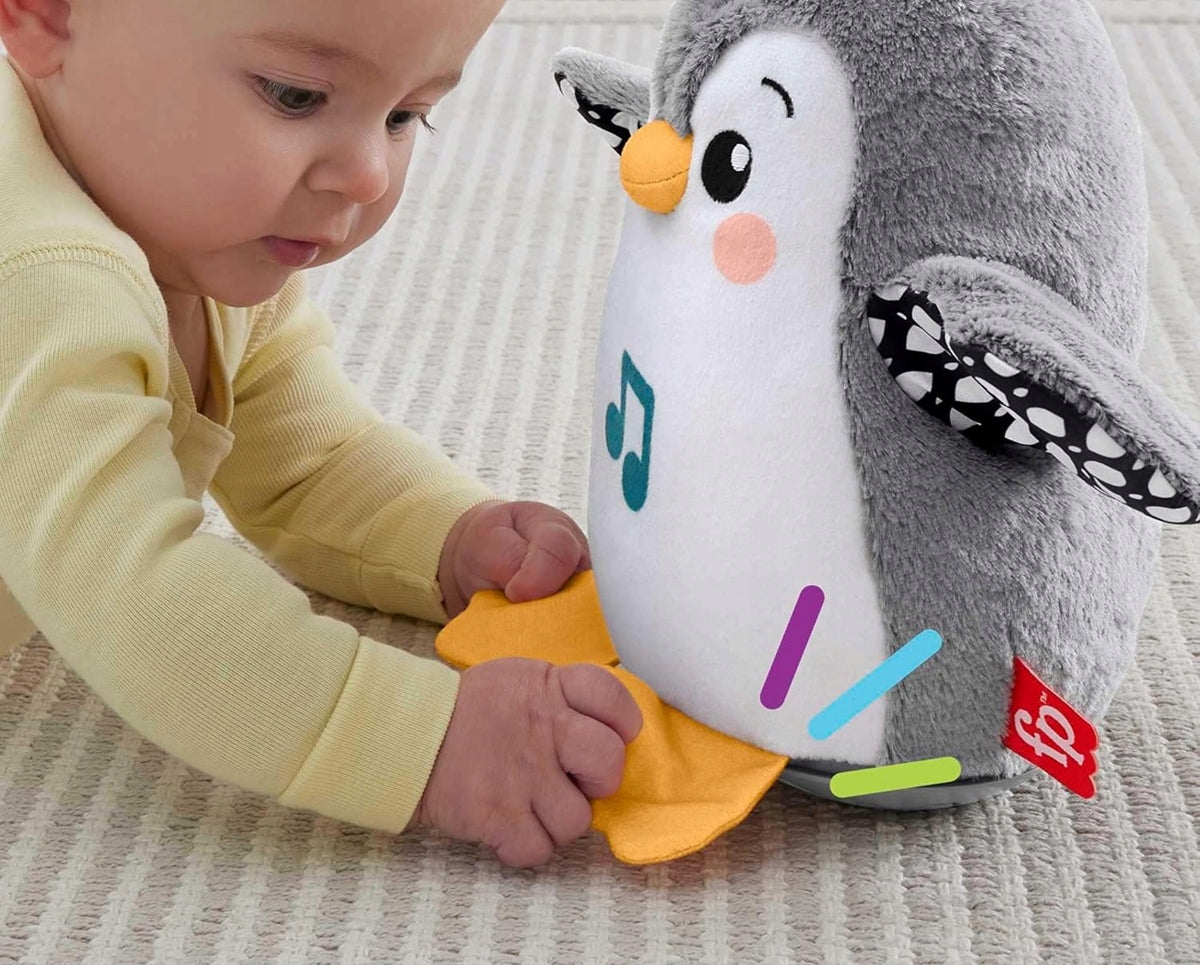 FISHER-PRICE HNC10 pinguin clătinător cu melodii, 21 cm