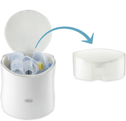 CHICCO Easy Breath Family inhalátor nebulizátor 0,37 ml/min + nádobka