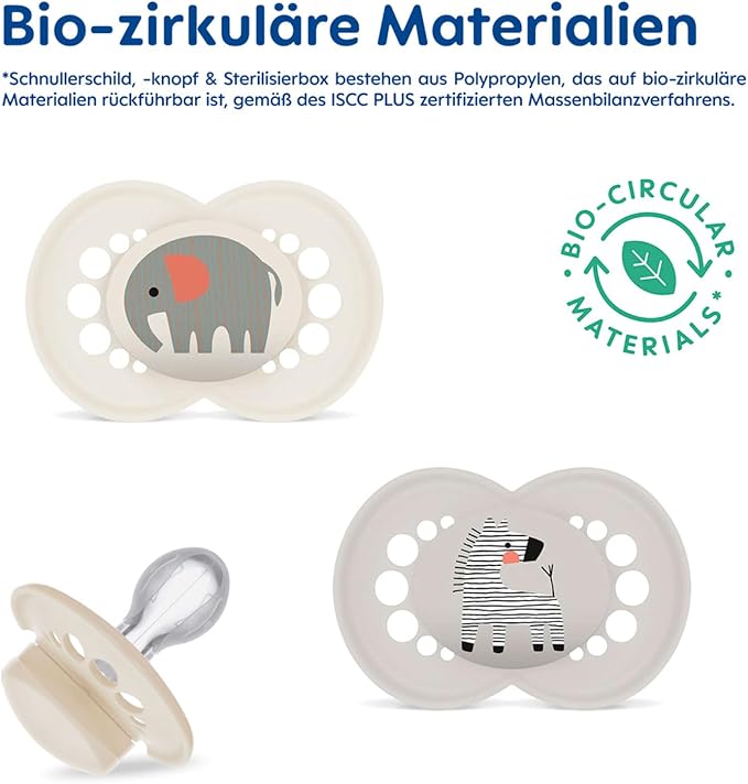 MAM Original Winter suzetă din silicon 6-16 luni x4