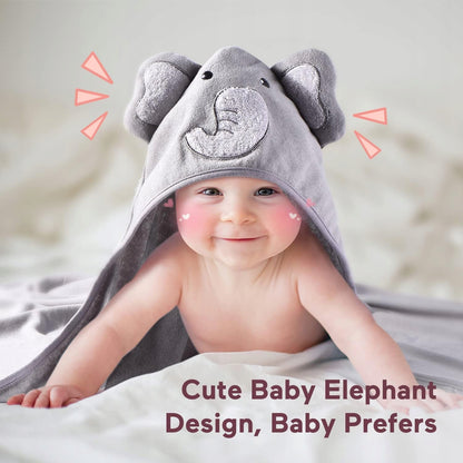 MOMCOZY kapucnis törölköző x2 76x76 +6 db 24x24-es mosdókendő
