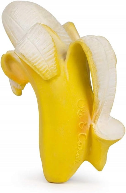 OLI & CAROL inel de dentiție din cauciuc moale 11 cm BANANĂ