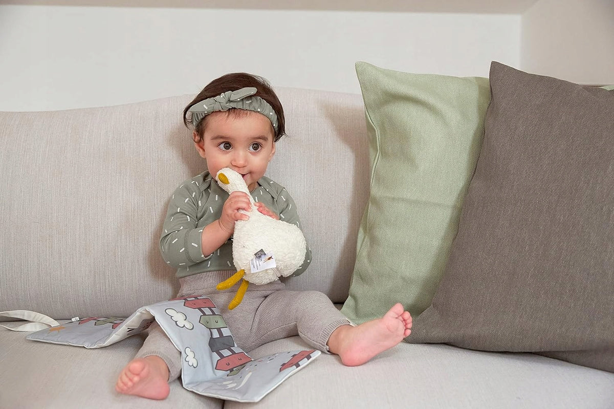 LASSIG Ganso caixa de música digital peluche com altifalante Bluetooth 22 cm