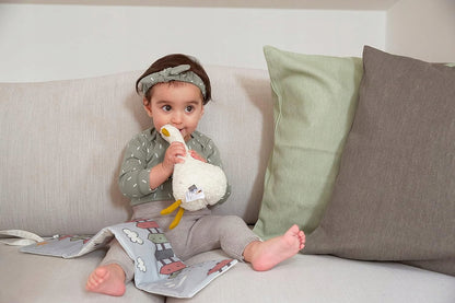LASSIG Ganso caixa de música digital peluche com altifalante Bluetooth 22 cm