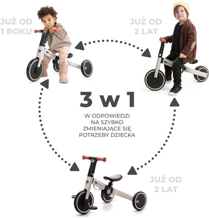 KINDERKRAFT 4TRIKE rowerek trójkołowy 3w1 12msc+