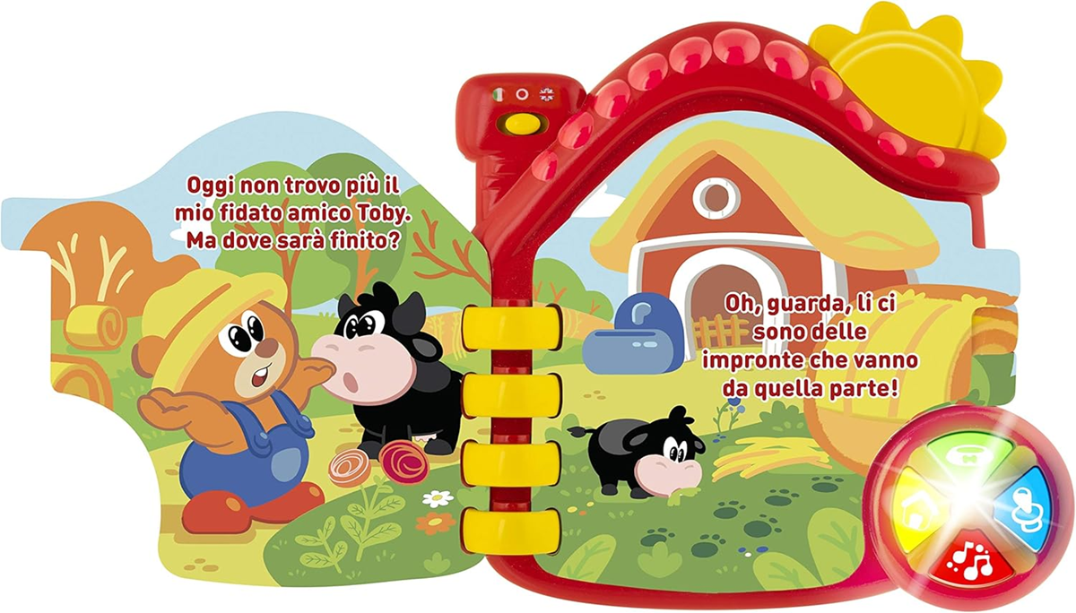 CHICCO Ferma – carte educativă electronică LIMBA ENGLEZĂ și ITALIANĂ