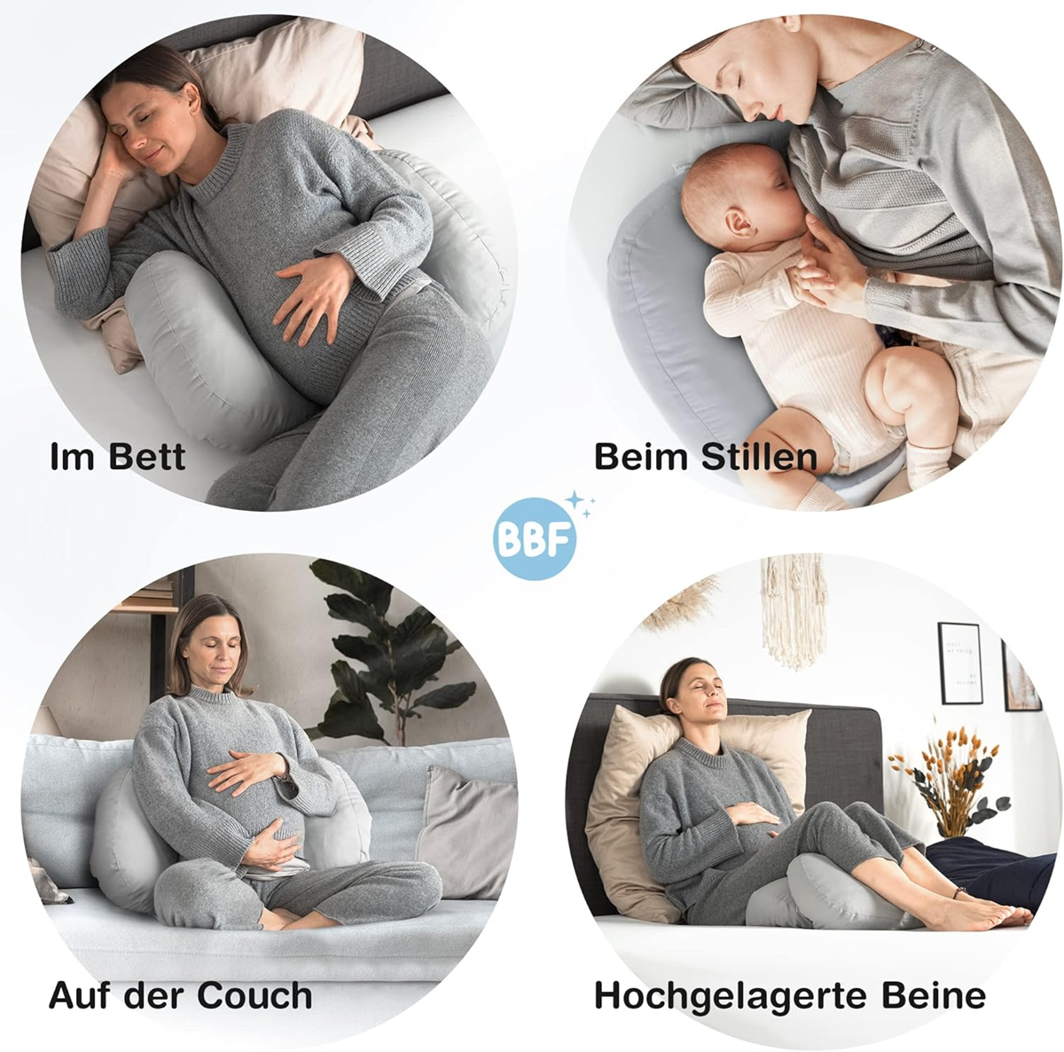BABYBEFUN Schwangerschaftskissen kompakt