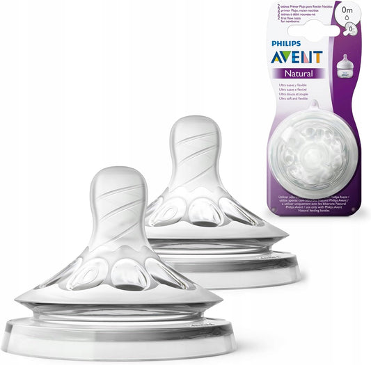 PHILIPS AVENT Natural tettarelle per biberon 0 mesi x2